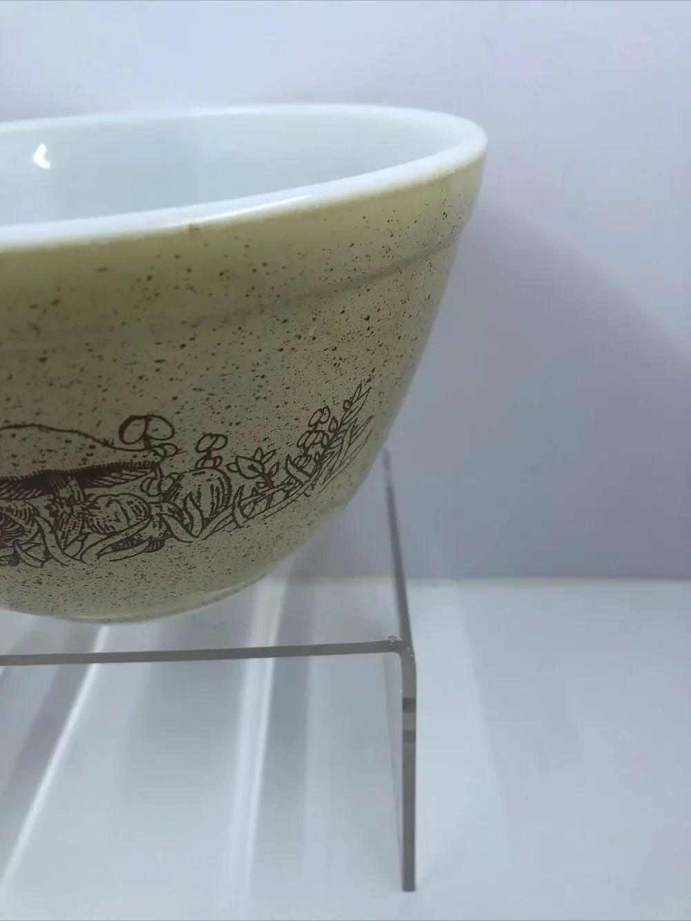 Vintage Pyrex Merry Mushroom  Small Mixing Bowl 401 Rare HTF